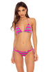 Luli Fama Time To Fiesta NEON PINK SEAMLESS TRIANGLE TOP